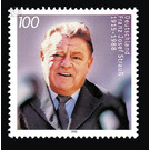 80th birthday of Franz Josef Strauß  - Germany / Federal Republic of Germany 1995 - 100 Pfennig