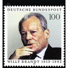 80th birthday of Willy Brandt  - Germany / Federal Republic of Germany 1993 - 100 Pfennig