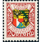 87th birthday  - Liechtenstein 1927 - 20 Rappen