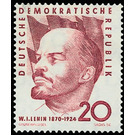 90th birthday of Wladimir Iljitsch Lenin  - Germany / German Democratic Republic 1960 - 20 Pfennig