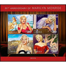 95th Anniversary of the Birth of Marilyn Monroe - West Africa / Liberia 2021