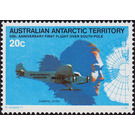 Admiral Byrd, Floyd Bennett Tri Motor, and Map of South Pole - Australian Antarctic Territory 1979 - 20