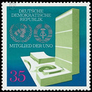 Admission to the United Nations (UNO)  - Germany / German Democratic Republic 1973 - 35 Pfennig