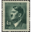 Adolf Hitler (1889-1945), chancellor - Germany / Old German States / Bohemia and Moravia 1945 - 4.20