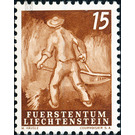 Agriculture work  - Liechtenstein 1951 - 15 Rappen