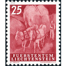 Agriculture work  - Liechtenstein 1951 - 25 Rappen