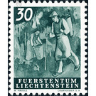 Agriculture work  - Liechtenstein 1951 - 30 Rappen