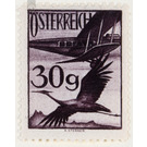 Airmail stamp  - Austria / I. Republic of Austria 1925 - 30 Groschen