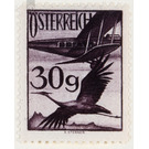 Airmail stamp  - Austria / I. Republic of Austria 1925 - 30 Groschen