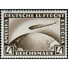 Airmail stamp series  - Germany / Deutsches Reich 1928 - 4 Reichsmark