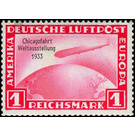 Airmail stamp set  - Germany / Deutsches Reich 1933 - 1 Reichsmark