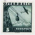 Airplane over landscape  - Austria / I. Republic of Austria 1935 - 5 Shilling