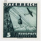 Airplane over landscape  - Austria / I. Republic of Austria 1935 - 5 Shilling
