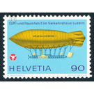 Airship "Ville de Lucerne" (1910)  - Switzerland 1975 - 90 Rappen