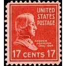 Andrew Johnson (1808-1875), 17th President of the U.S.A. - United States of America 1938