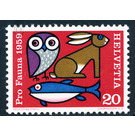 animal welfare  - Switzerland 1959 - 20 Rappen