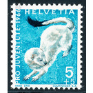 Animals - Weasel  - Switzerland 1966 - 5 Rappen