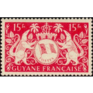 Arms de Cayenne - South America / French Guiana 1945 - 15