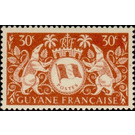 Arms de Cayenne - South America / French Guiana 1945 - 30