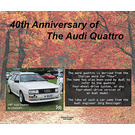 Audi Quattro, 40th Anniversary - Caribbean / Antigua and Barbuda 2021