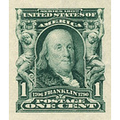 Benjamin Franklin (1706-1790), leading author and politician - United States of America 1906