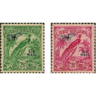 Bird of Paradise Definitives - Airmail Overprint - Melanesia / New Guinea 1934 Set