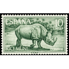 Black Rhinoceros (Diceros bicornis) - Central Africa / Equatorial Guinea  / Rio Muni 1964 - 10
