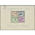 Block edition Olympic Summer Games Berlin  - Germany / Deutsches Reich 1936