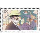 block stamp: 150th birthday of Carl Hagenbeck;150 years of the Berlin Zoo  - Germany / Federal Republic of Germany 1994 - 100 Pfennig