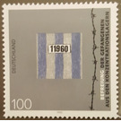 block stamp: 50th anniversary the liberation of prisoners from the concentration camps  - Germany / Federal Republic of Germany 1995 - 100 Pfennig