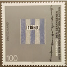 block stamp: 50th anniversary the liberation of prisoners from the concentration camps  - Germany / Federal Republic of Germany 1995 - 100 Pfennig