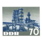 Block stamp: chemical industry  - Germany / German Democratic Republic 1963 - 70 Pfennig