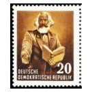 Block stamp: Karl Marx year  - Germany / German Democratic Republic 1953 - 20 Pfennig