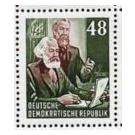 Block stamp: Karl Marx year  - Germany / German Democratic Republic 1953 - 48 Pfennig