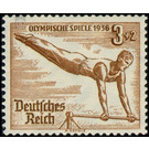 Block stamp Olympic Summer Games Berlin  - Germany / Deutsches Reich 1936 - 3 Reichspfennig