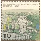 Block stamps: German national and nature parks - National Park Saxon Switzerland  - Germany / Federal Republic of Germany 1998 - 110 Pfennig