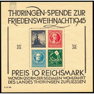 Blockausgabe  - Germany / Sovj. occupation zones / Thuringia 1945