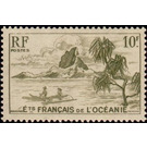 Boat at sea - Polynesia / French Oceania 1948 - 10