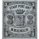 Bremen coat of arms - Germany / Old German States / Bremen 1855 - 3