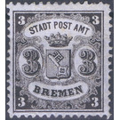Bremen coat of arms - Germany / Old German States / Bremen 1866 - 3