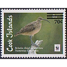 Brislte Thighed Curlew (Numenius tahitiensis) Surcharged - Polynesia / Cook Islands 2021 - 70