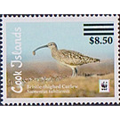 Brislte Thighed Curlew (Numenius tahitiensis) Surcharged - Polynesia / Cook Islands 2021 - 8.50