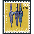 Bronze solid-hilted daggers (18-16th Cty. BC)  - Switzerland 1975 - 50 Rappen