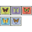 butterflies  - Germany / German Democratic Republic 1964 Set