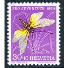 butterfly  - Switzerland 1954 - 30 Rappen