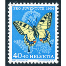 butterfly  - Switzerland 1954 - 40 Rappen