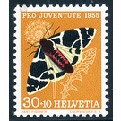 butterfly  - Switzerland 1955 - 30 Rappen