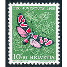 butterfly  - Switzerland 1956 - 10 Rappen