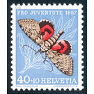 butterfly  - Switzerland 1957 - 40 Rappen