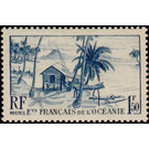 Cabanne fishing - Polynesia / French Oceania 1948 - 1.50
